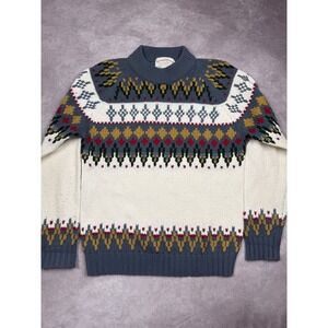 Vintage Broadway Sweater Mens‎ Medium Acrylic Knit Pullover 80s Pattern